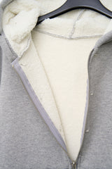(W) Max Button Up Zip Hoodie