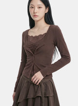 Chloe Lace Layered Cardigan