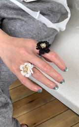 Rose beads ring(2color)
