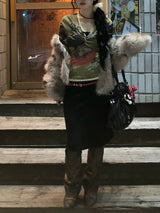 Vintage Leopard Fur Jacket