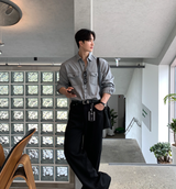 Intfor リバースステッチ デニムシャツ
