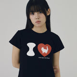 アイラブキャットクロップTシャツ