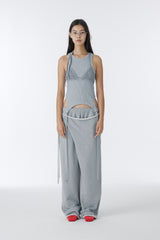 CUBIC SWEAT BIKINI TOP (GRAY)