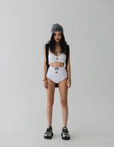 [UNISEX] ウェーブレタリングビーニー