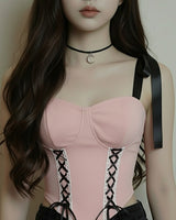 Crescent Moon Choker - Silver ver.