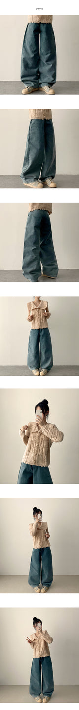 ディンク ディープウォッシュ セミワイドパンツ