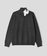 All Day High Neck Modal Semi-Zip-Up Knit