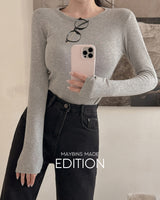 【MADE】ラウンドネックフリースTシャツ