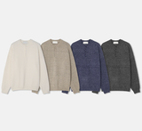  Beleries Simple Henry Neck Overfit Knit