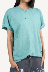 Basic Slub Short Sleeve T-shirt