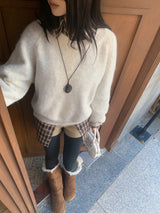 Lorne Soft Airy Raglan Long Sleeve Knit