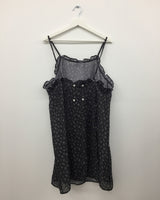 Back button chiffon one-piece (1color)
