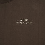 24FW アップサイドダウンベーシックロゴショートスリーブTシャツ ブラウン