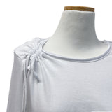 Cloud Draw Deck Shirring Team Long Sleeve T-Shirt (4 Colors)