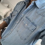 ウェスタンフラップポケットデニムシャツ