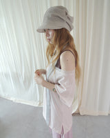 SORBET LOOSE OFF-SHOULDER SHORT SLEEVE T-SHIRT