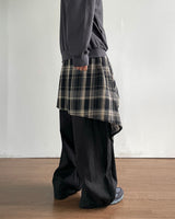 Flap Layered Cotton Pants
