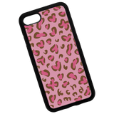 kitsch leopard phone case(pink/epoxy)