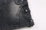 Kyle Ring Pocket Denim Bermuda Pants