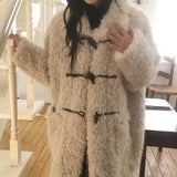 Mical oversized fur duffle coat