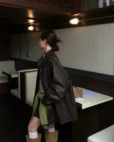 Our Leather Middle Jacket