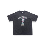 "NEW YOUTH CITY" PRINTED S/S WASHED T-SHIRT