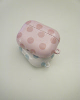 pink dot pattern airpod case 