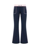 Kaia Contrast Stitch Flare Pants