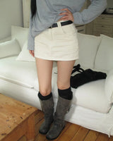 Rizzle Basic Cotton Mini Skirt