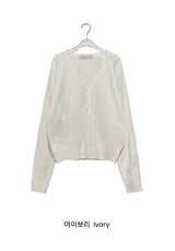 Lucie Loose-Fit Raglan V-Neck Cardigan