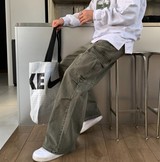 No-Mace Parachute Deep Dying Cargo Wide Pants