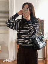 #ML Border Collar Loose Fit Knit (5color)