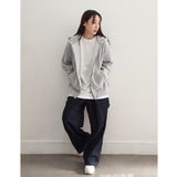 NOUVELLE VAGUE HOODIE ZIP UP (GREY)