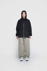 24FW ボールドロゴプリンティングシェルジャケット ブラック