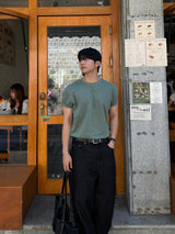 Nonfade pocket stitch denim pants