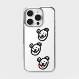 murmurbears epoxy bumper case (silver frame)