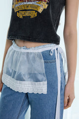 PETAL MIST WRAP SKIRT