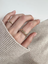 [5 set] Bold Twist Ring Set 