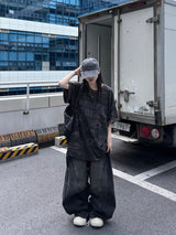dart curve denim pants