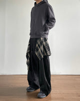 Flap Layered Cotton Pants