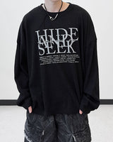 ヒドシックオーバーサイズニットロングスリーブTシャツ