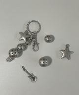 three star clip keyring