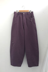 Semi-balloon pocket cotton pants