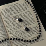 [925silver] Silver&onyx ネックレス