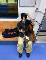 No.1271 L ストライプハーフシャツ (3color)