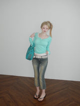  56 vintage capri denim pt