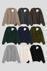 LMN ロガヌYネックハーティーカーディガン (9 colors)