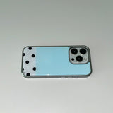[MADE] [+MagSafe] アイシーミントフォーンケース (グラスシルバーバンパー)
