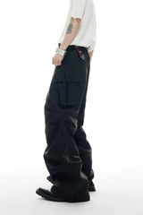 Wrinkled Pocket Cargo Pants