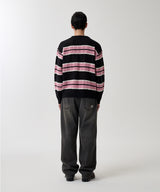 MESH STRIPE KNIT